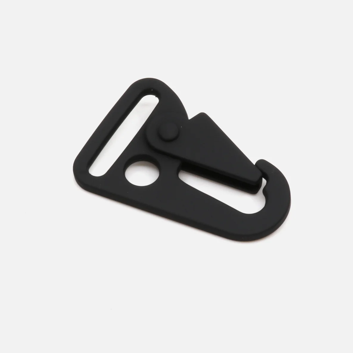 Taschenkarabiner "Hook" schwarz B5 25mm