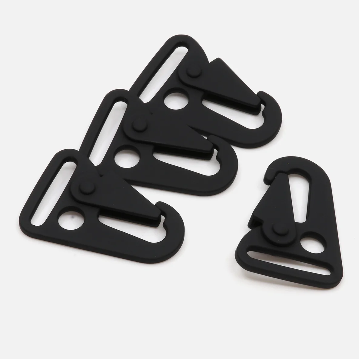 Taschenkarabiner "Hook" schwarz B5 25mm