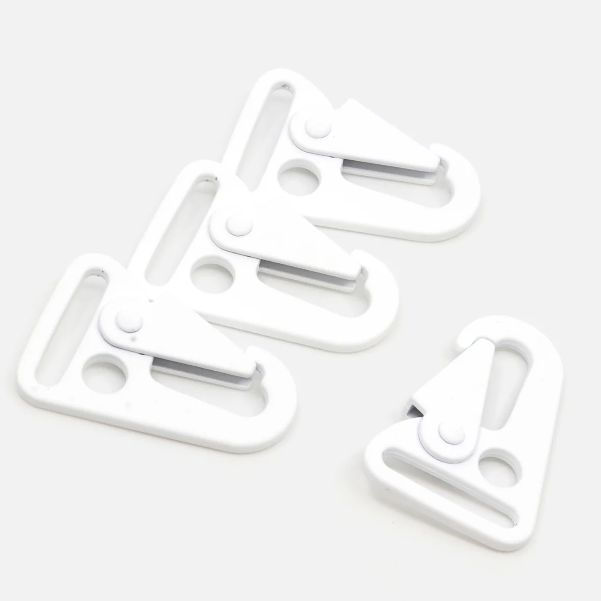 Taschenkarabiner "Hook" Weiß B3 25mm