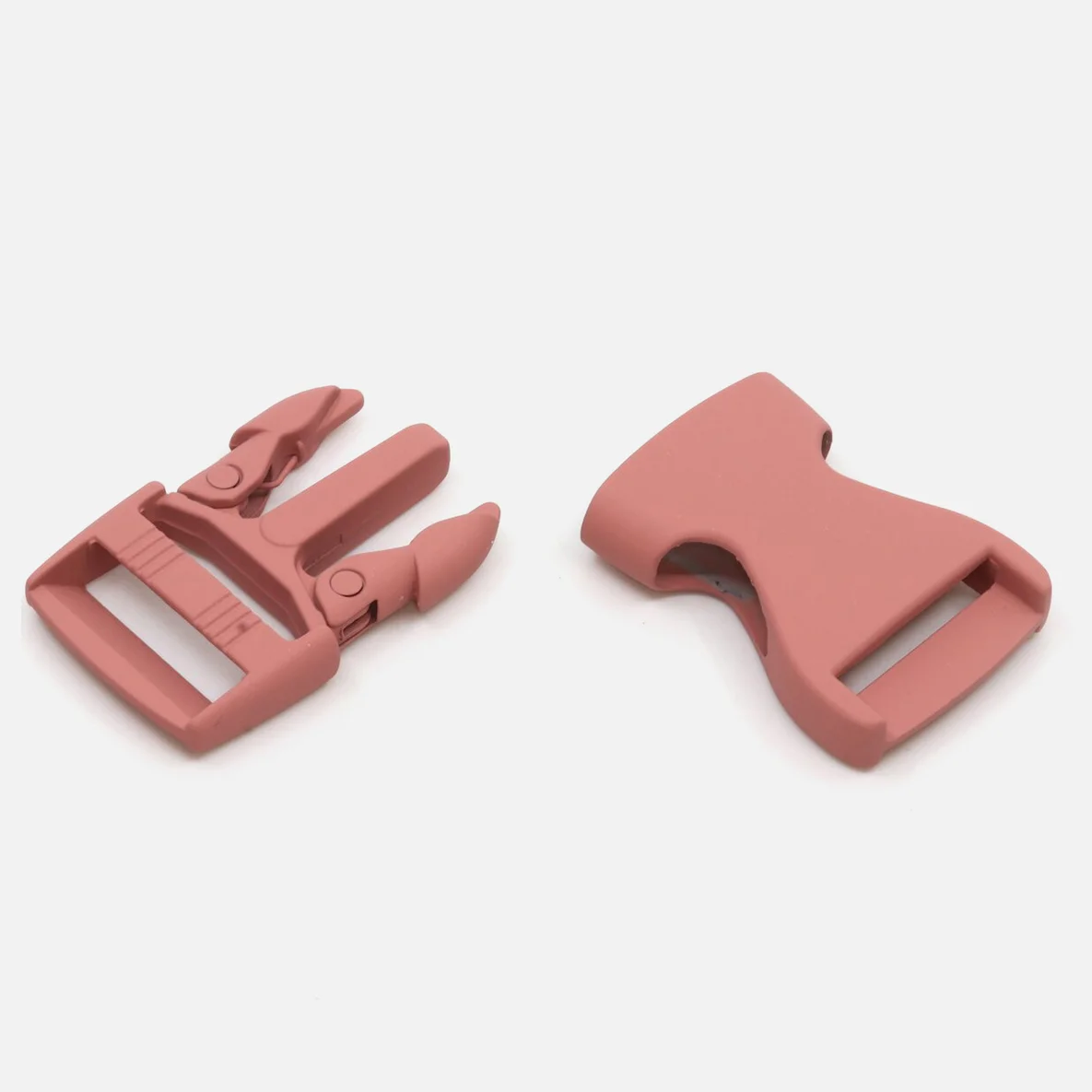 Steckschnalle Altrosa 25mm, 1 Stück, offen