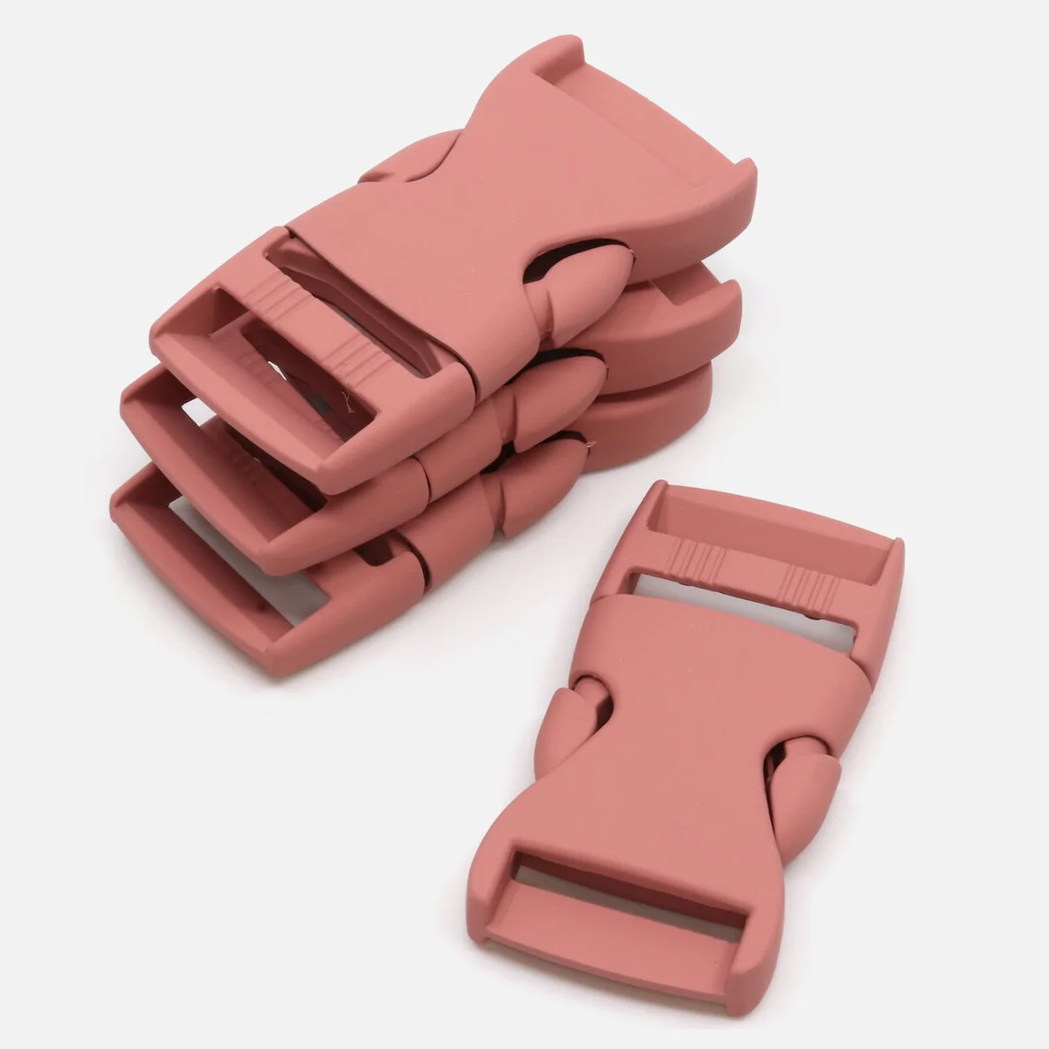 Steckschnalle Altrosa 25mm, 4 Stück