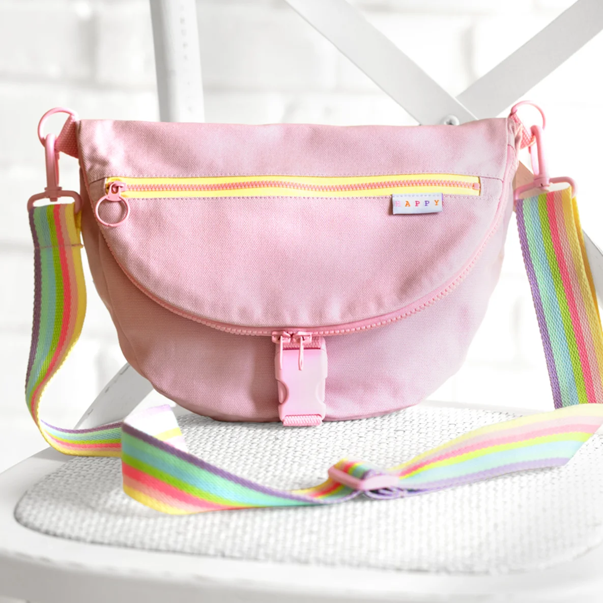 Anleitung Moonbag aus Canvas mit Schnalle selber nähen