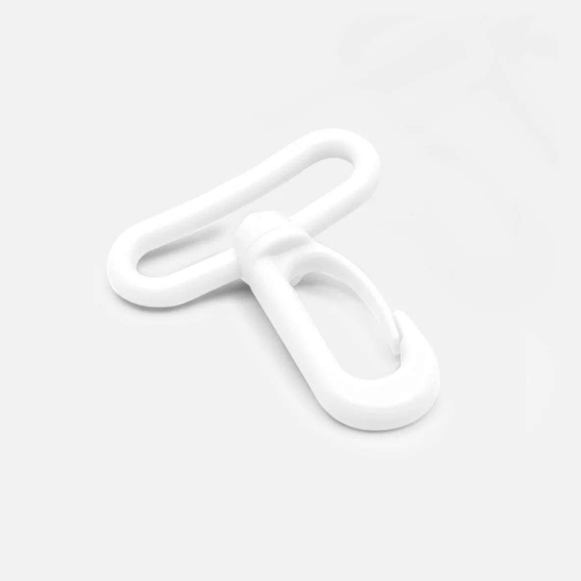 Karabiner Kunststoff 38mm weiss