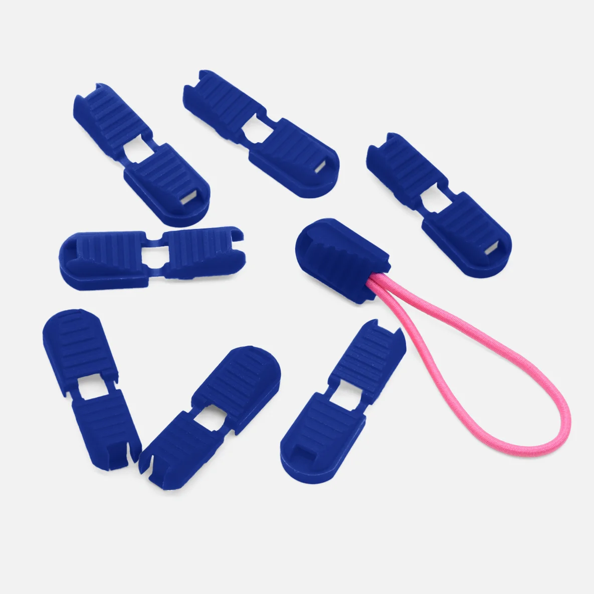 Kunststoff Kordelenden klappbar 10Stück dunkelblau (B16)