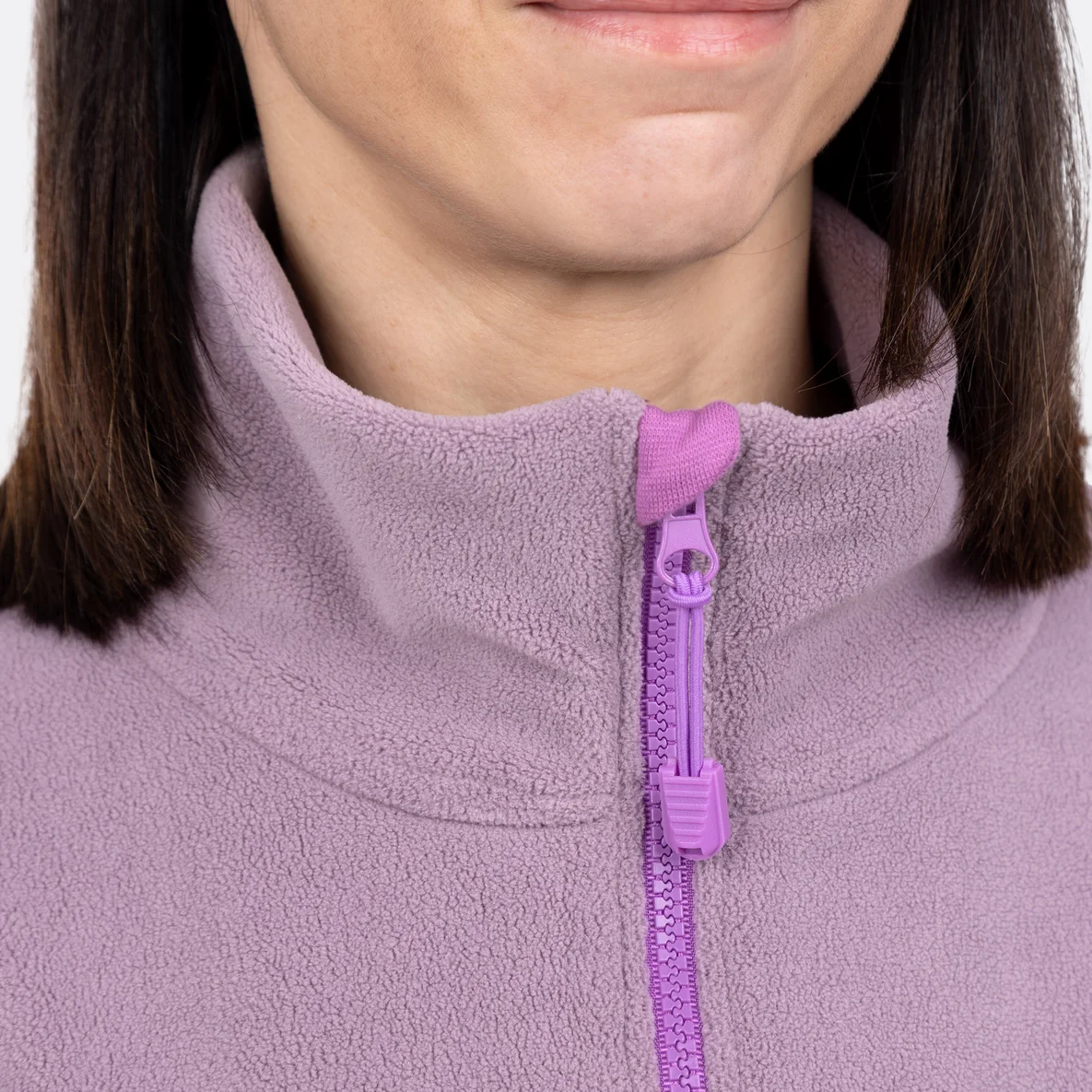 Reißverschluss Anhänger Kordelende Fleece