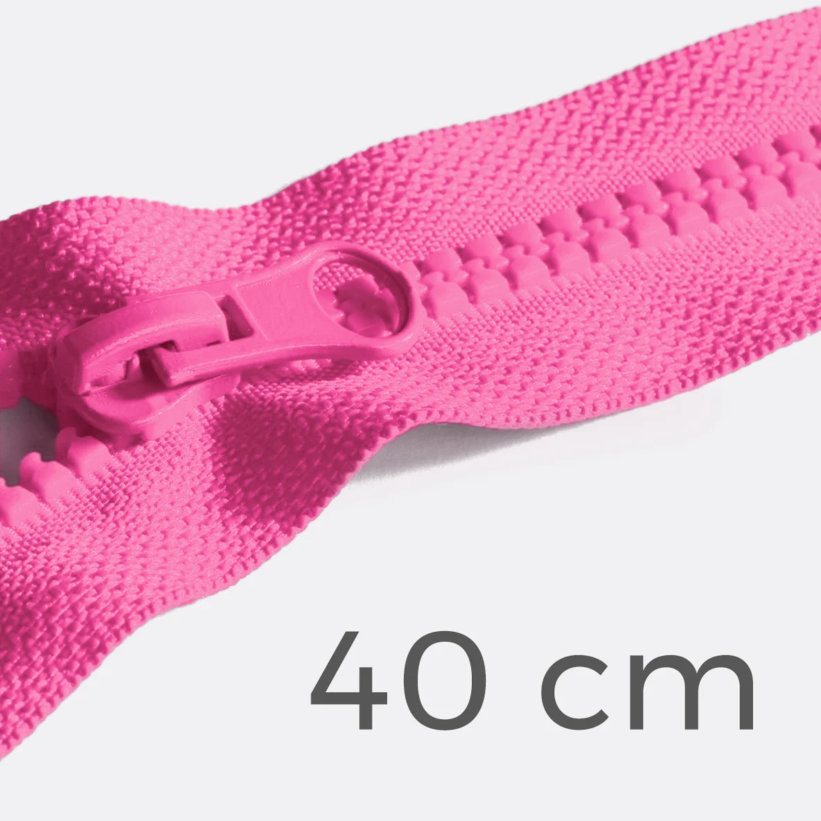Reißverschluss teilbar 40cm Pink B47