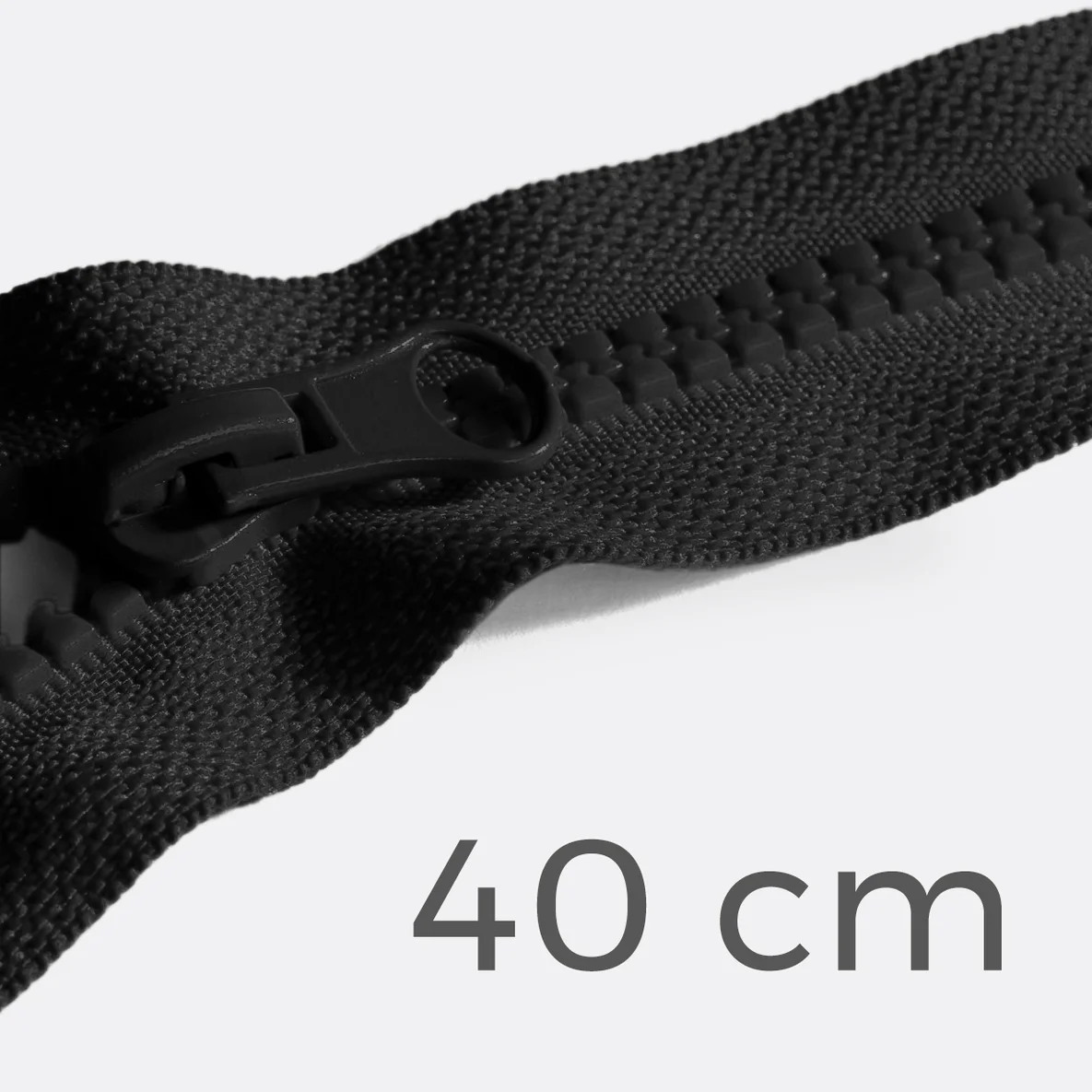 Reißverschluss teilbar 40cm Schwarz B5