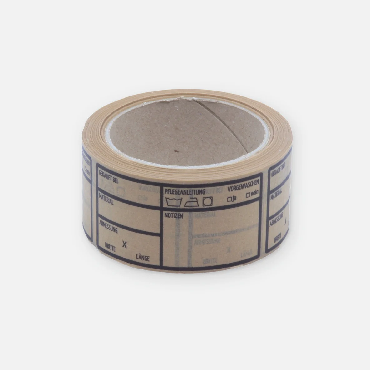 Klebeband zur Stoffmarkierung Rolle waagerecht