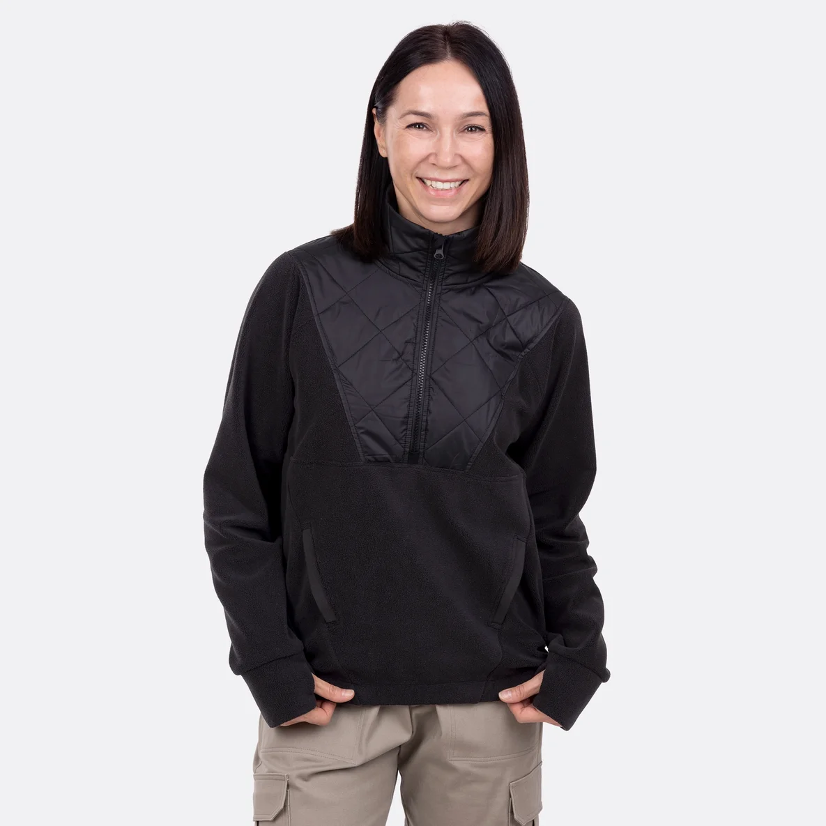 Schnittmuster Fleecepulli Stehkragen selber nähen