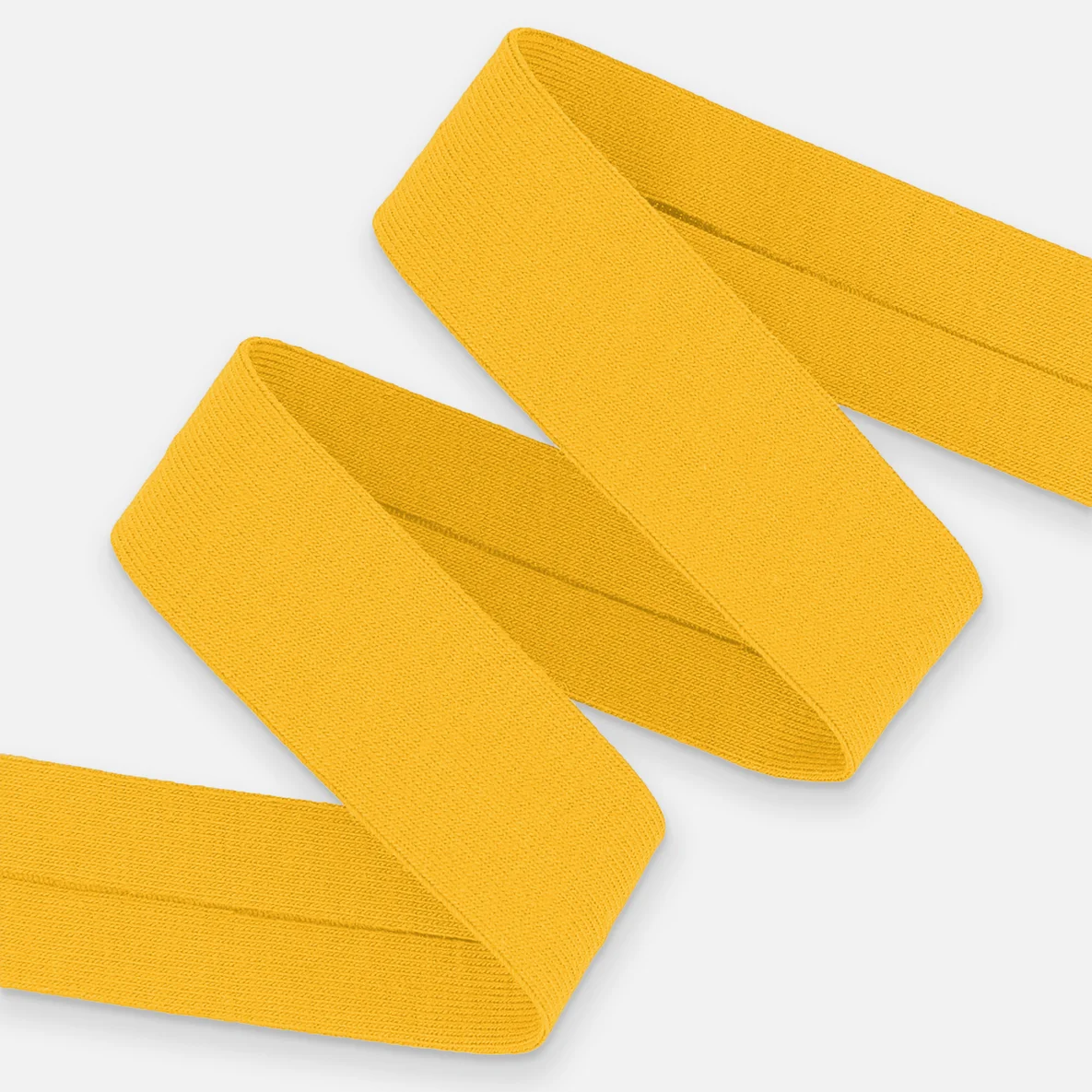 Schrägband Jersey 20mm Gelb Meterware 