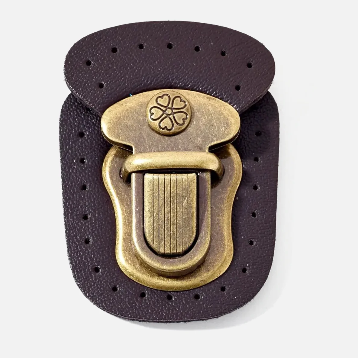 PRYM Steckschloss zum Annähen Braun