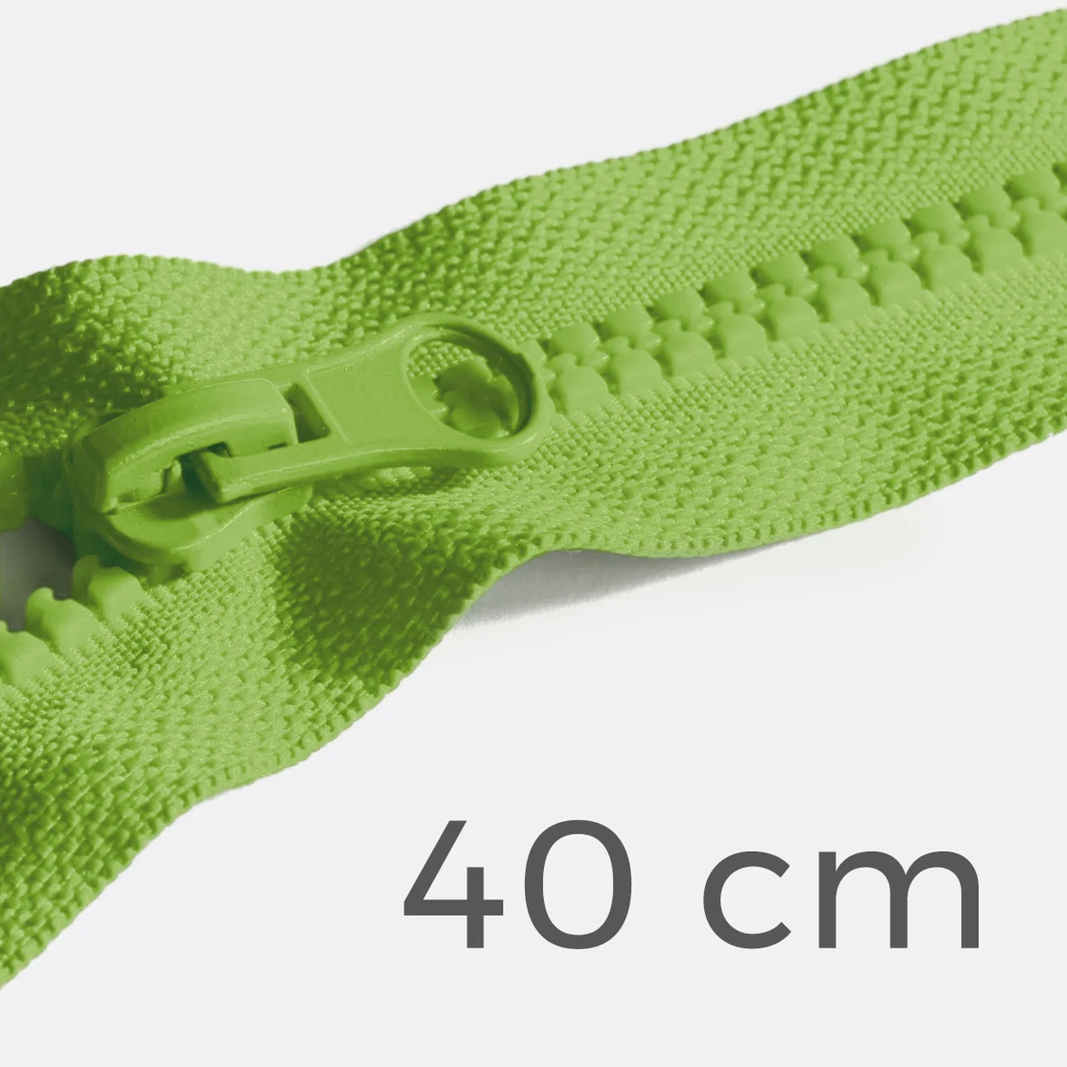 Reißverschluss teilbar 40cm Apfelgrün B44