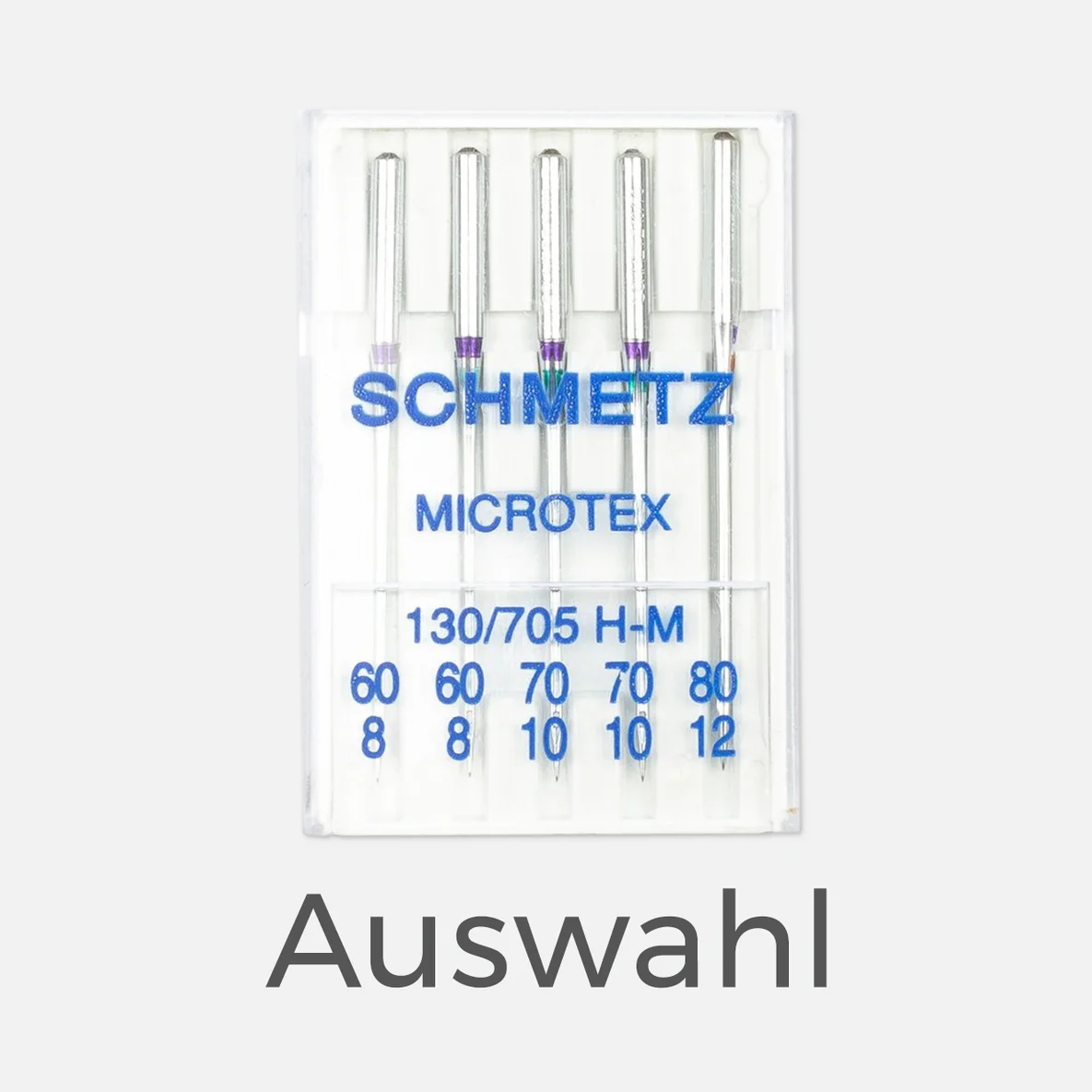 SCHMETZ Microtexnadeln, Nadelstärke 2x60, 2x70, 1x80