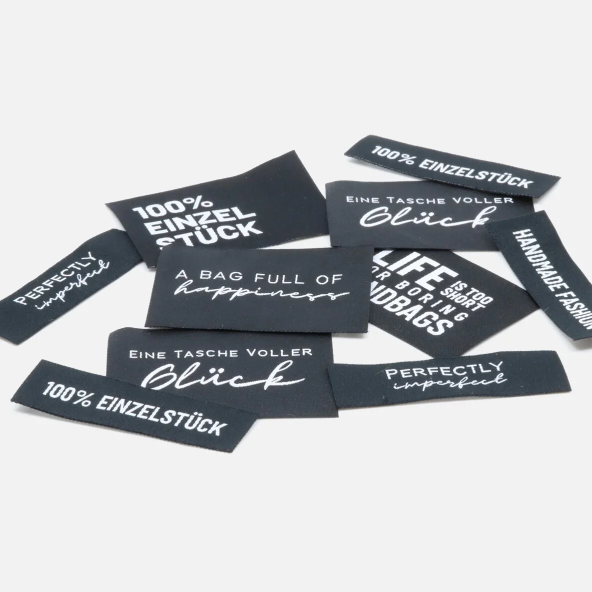 Webetiketten, 10er-Set "Bags"