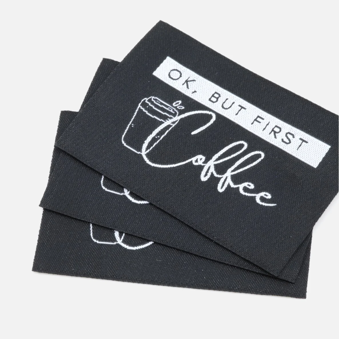 Webetikett "Coffee", 57x38 mm, 3 Stück