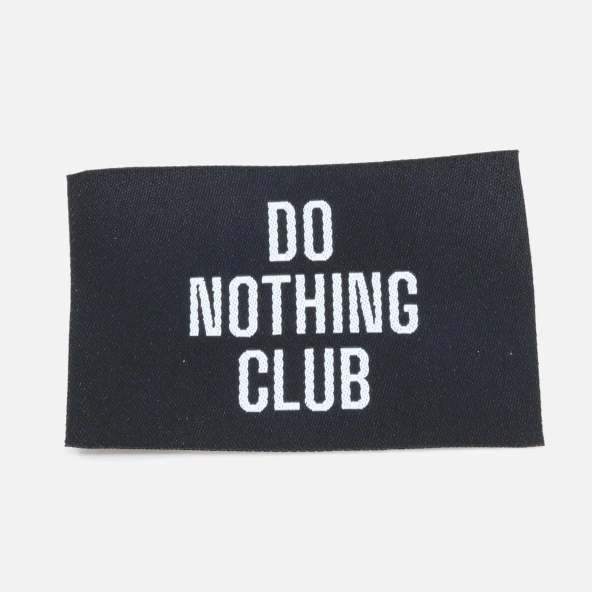 Webetikett "Do Nothing Club", 57x38 mm, 1 Stück