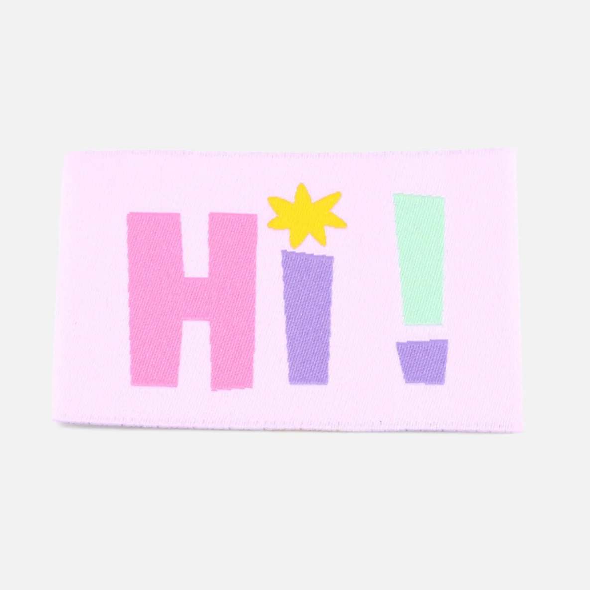 Webetikett "Hi!", 57x38 mm, 1 Stück