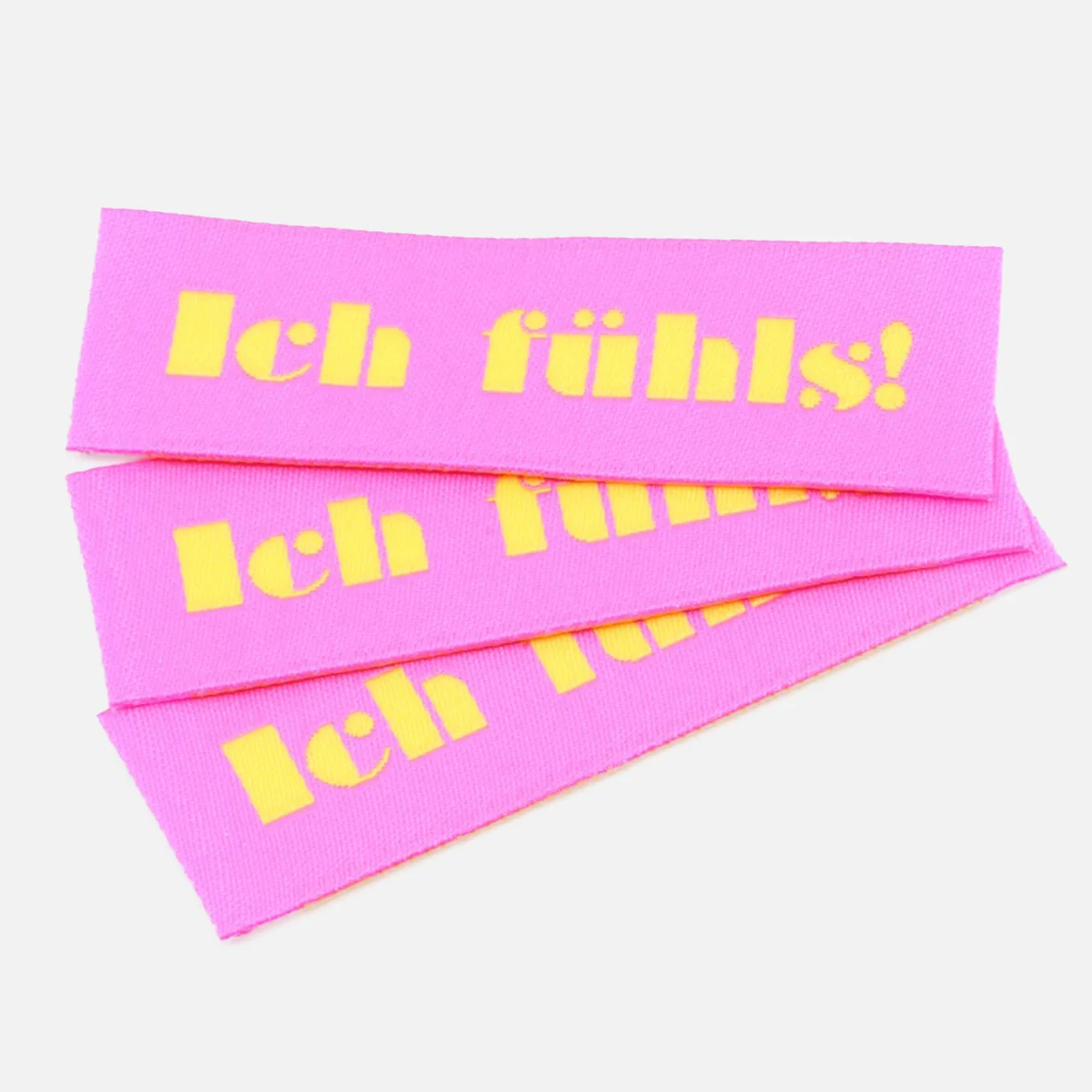 Webetikett "Ich fühls!", 59x15 mm, 3 Stück
