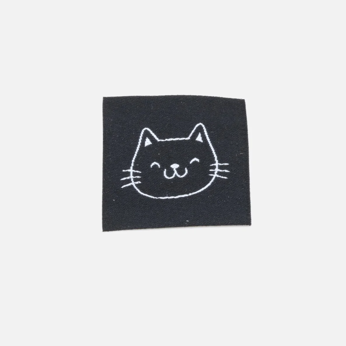 Webetikett "Katze", 30x30 mm, 1 Stück