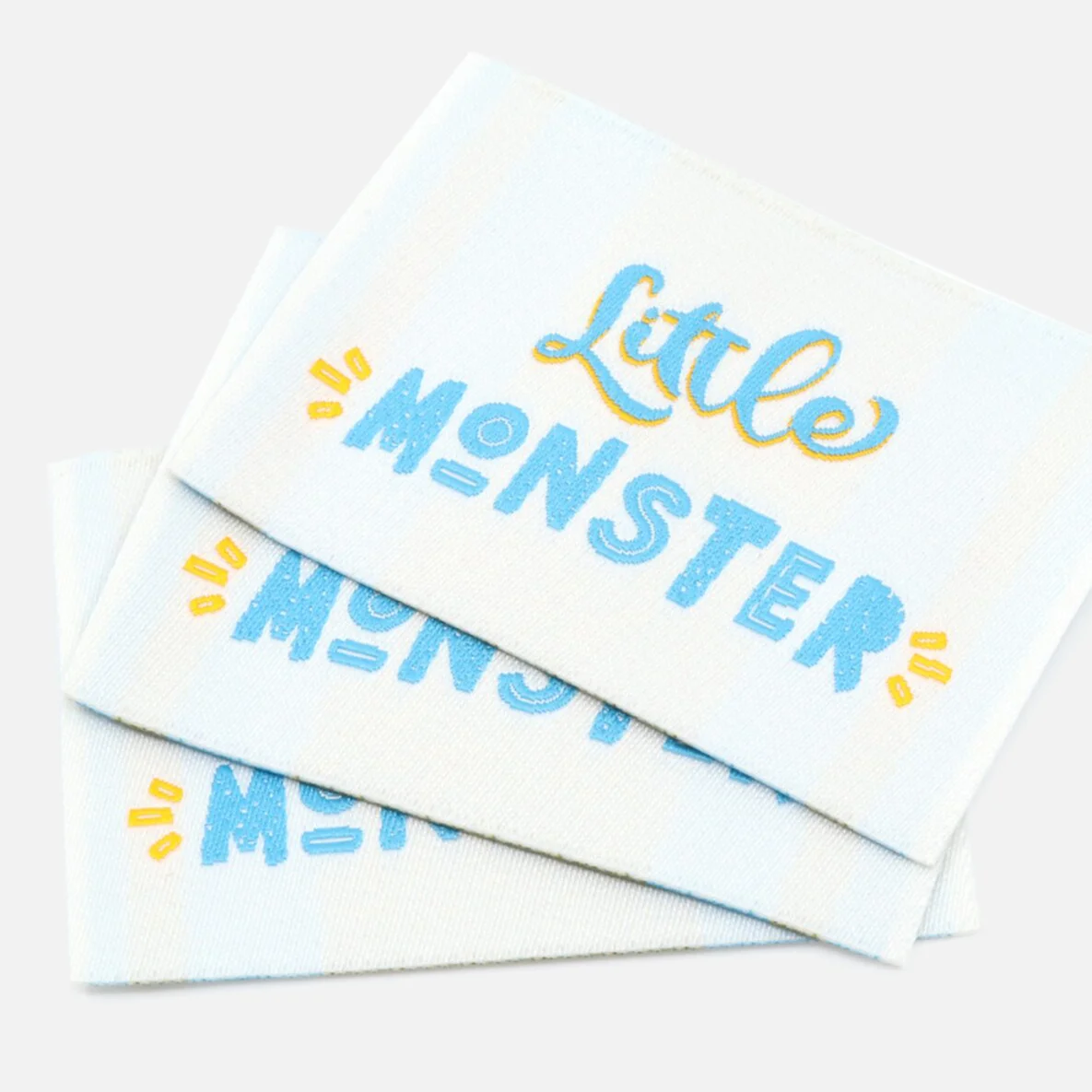Webetikett "Little Monster", 57x38 mm, 3 Stück