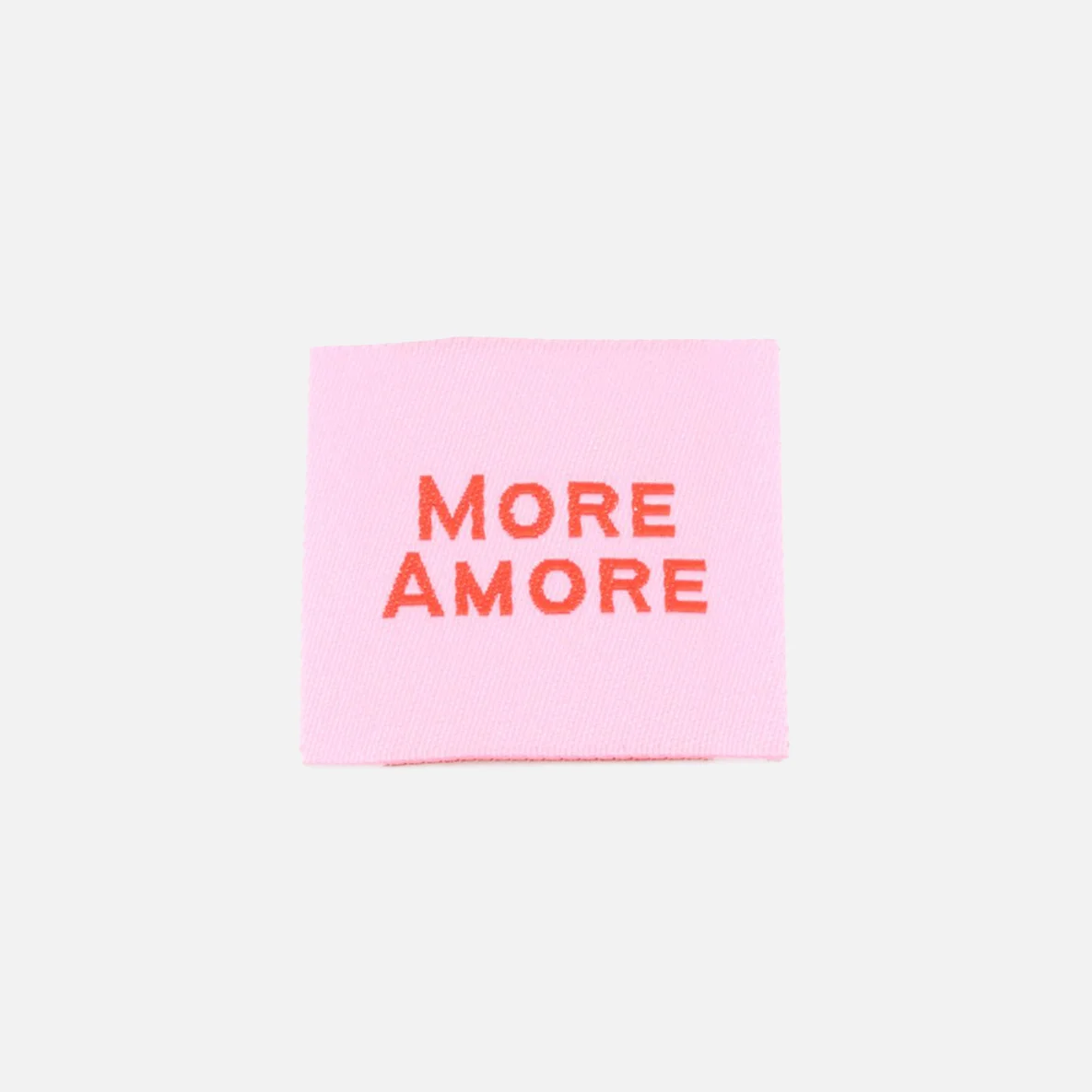 Webetikett "More Amore", 30x30 mm, 1 Stück