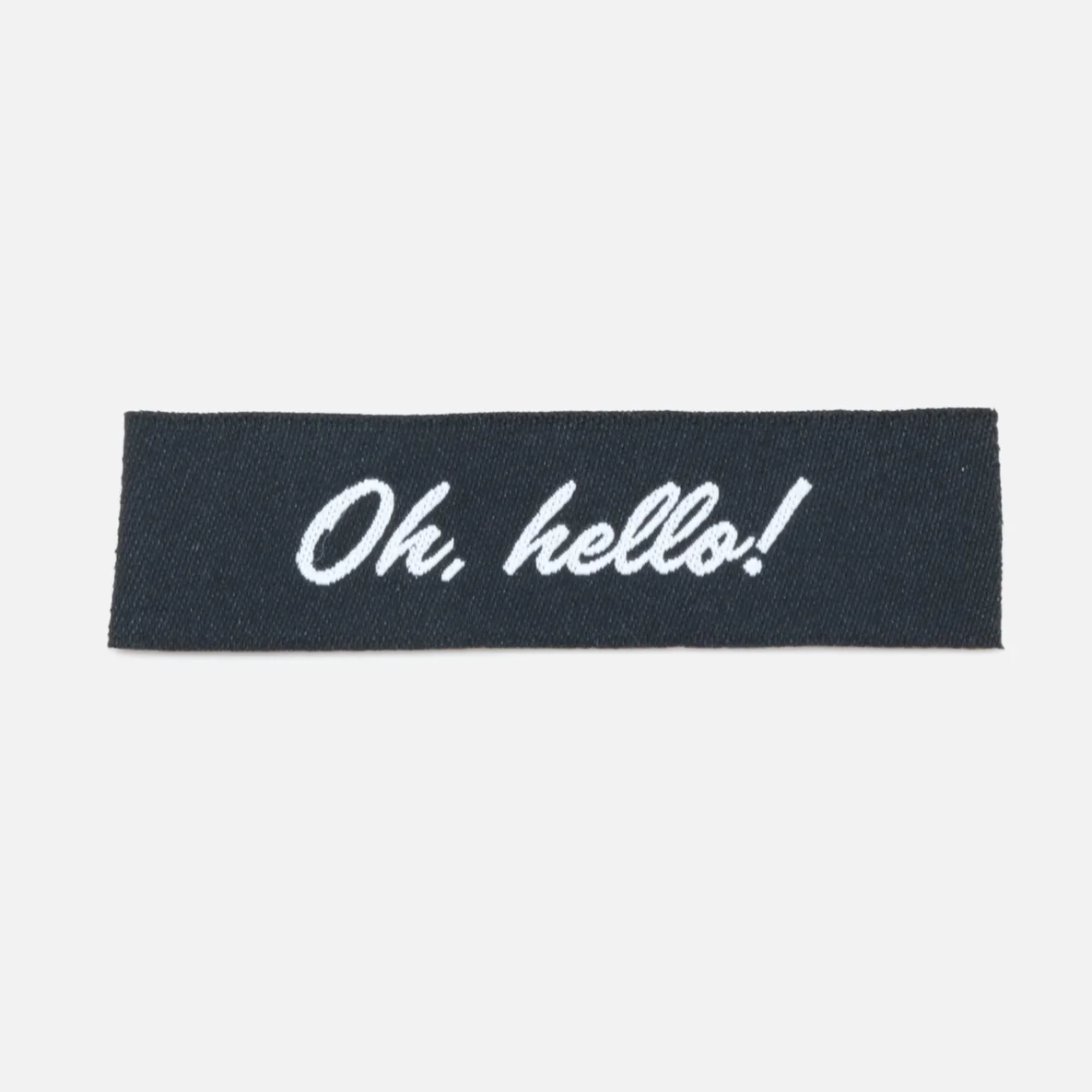 Webetikett "Oh, hello!", 59x15 mm, 1 Stück