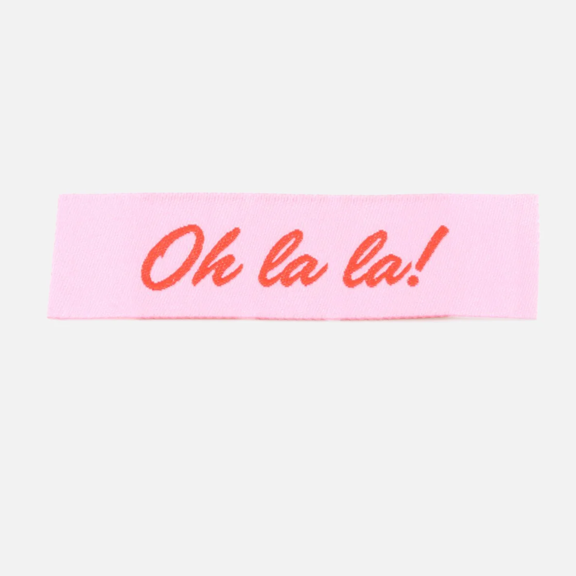 Webetiketten "Oh la la", 59x15 mm, 1 Stück
