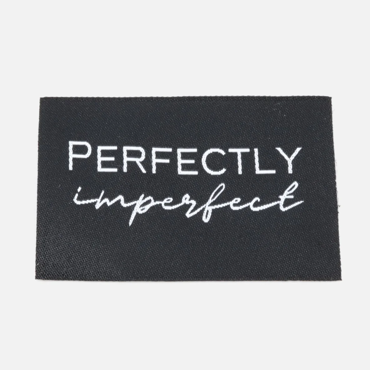 Webetiketten "Perfectly imperfect", 57x38 mm, 1 Stück