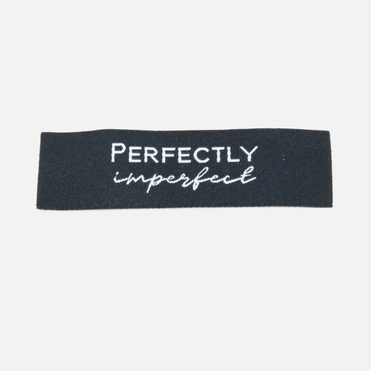 Webetikett "Perfectly imperfect", 59x15 mm, 1 Stück