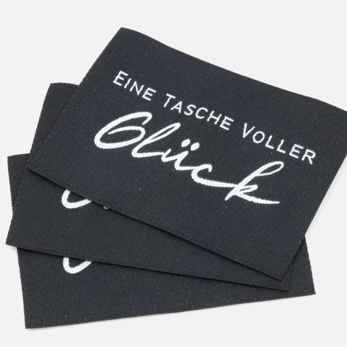 Webetikett "Tasche", 57x38 mm, 3 Stück