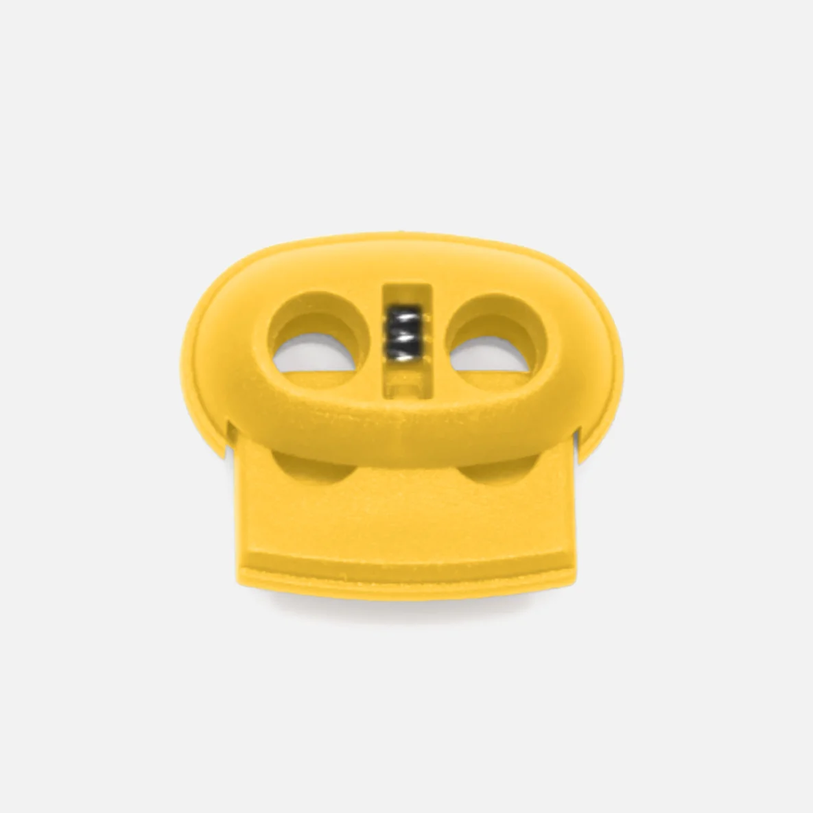 Kordelstopper Kunststoff 2-Loch, Gelb B10