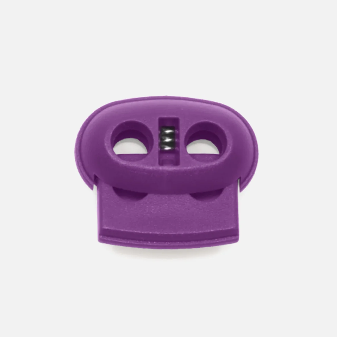 Kordelstopper Kunststoff 2-Loch, Lila (mittel) B41