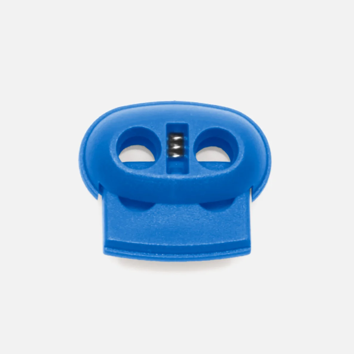 Kordelstopper Kunststoff 2-Loch, Blau B8