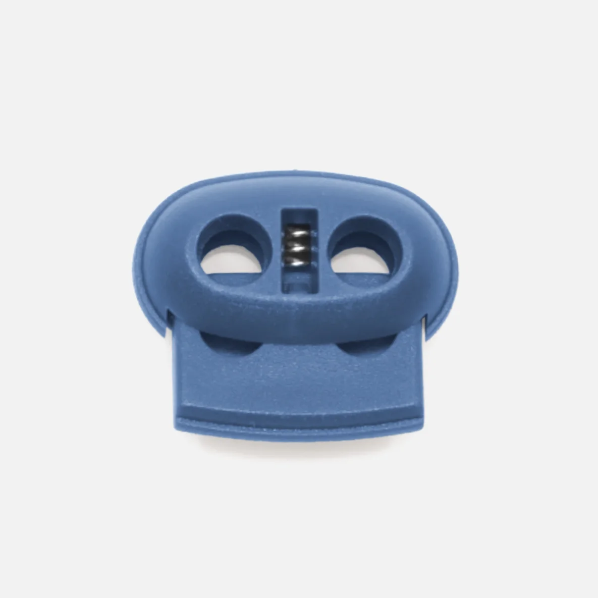 Kordelstopper Kunststoff 2-Loch, Jeansblau D240