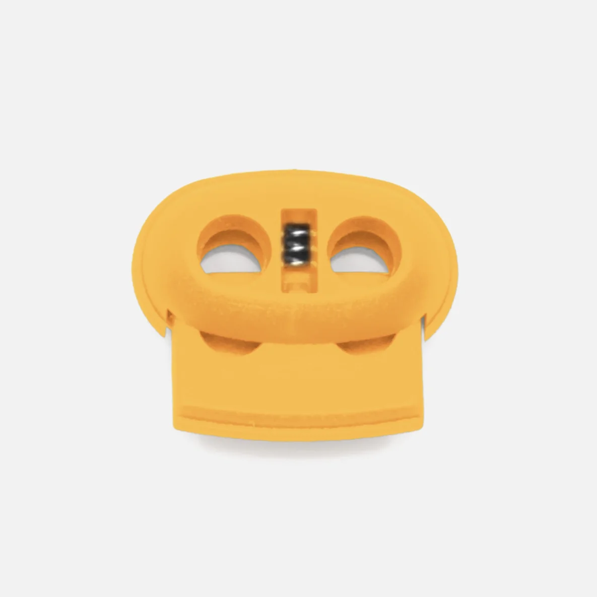 Kordelstopper Kunststoff 2-Loch, Senf D846