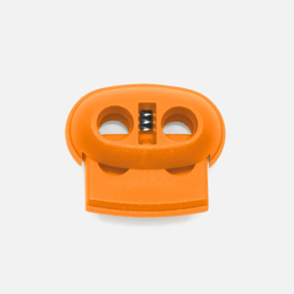 Kordelstopper Kunststoff 2-Loch, Orange B40