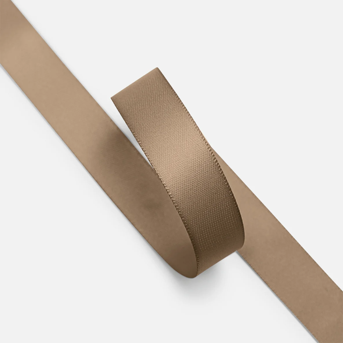 Satinband Braun