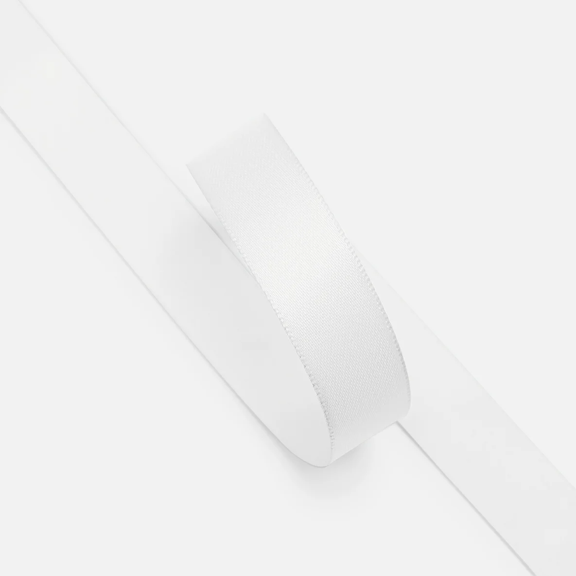 Satinband Weiß