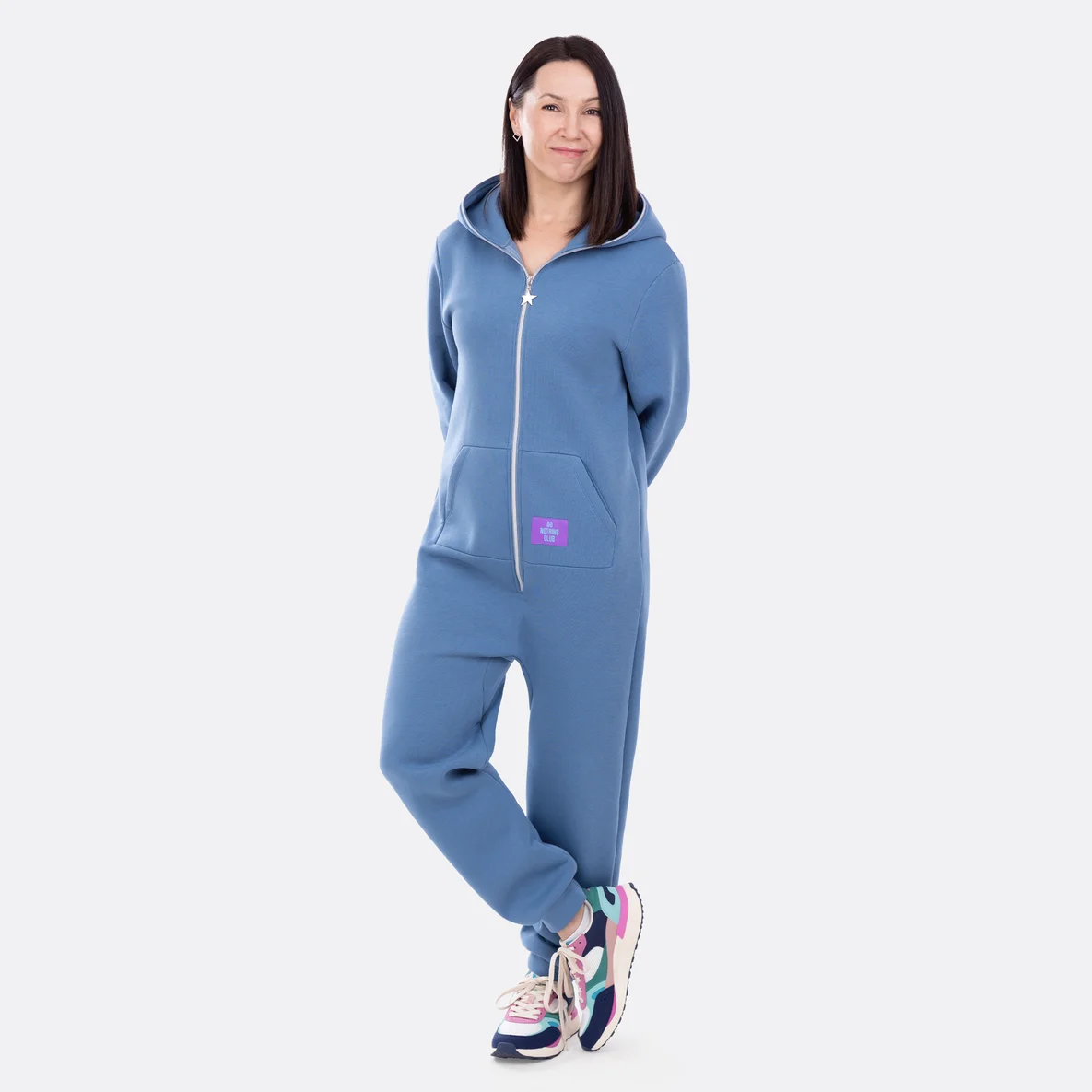 Schnittmuster Overall aus Sweatstoff angeraut nähen