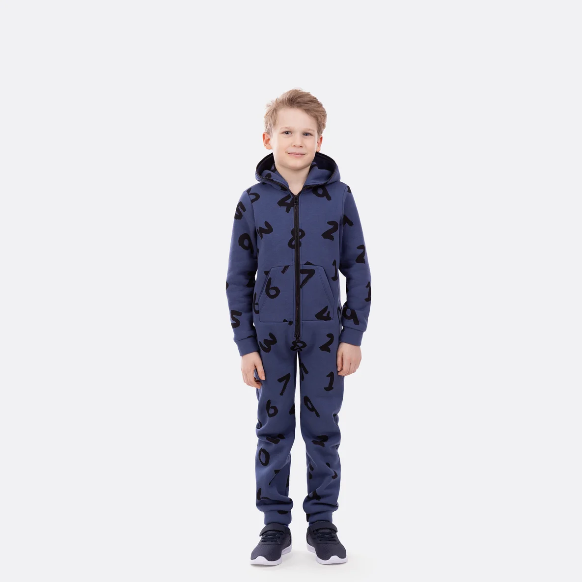 Sweatstoff mit Zahlen Onesie selber nähen