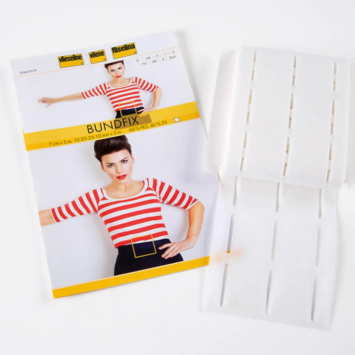 Vlieseline Bundfix SB, weiß, 70 mm Breite x 3 m Länge