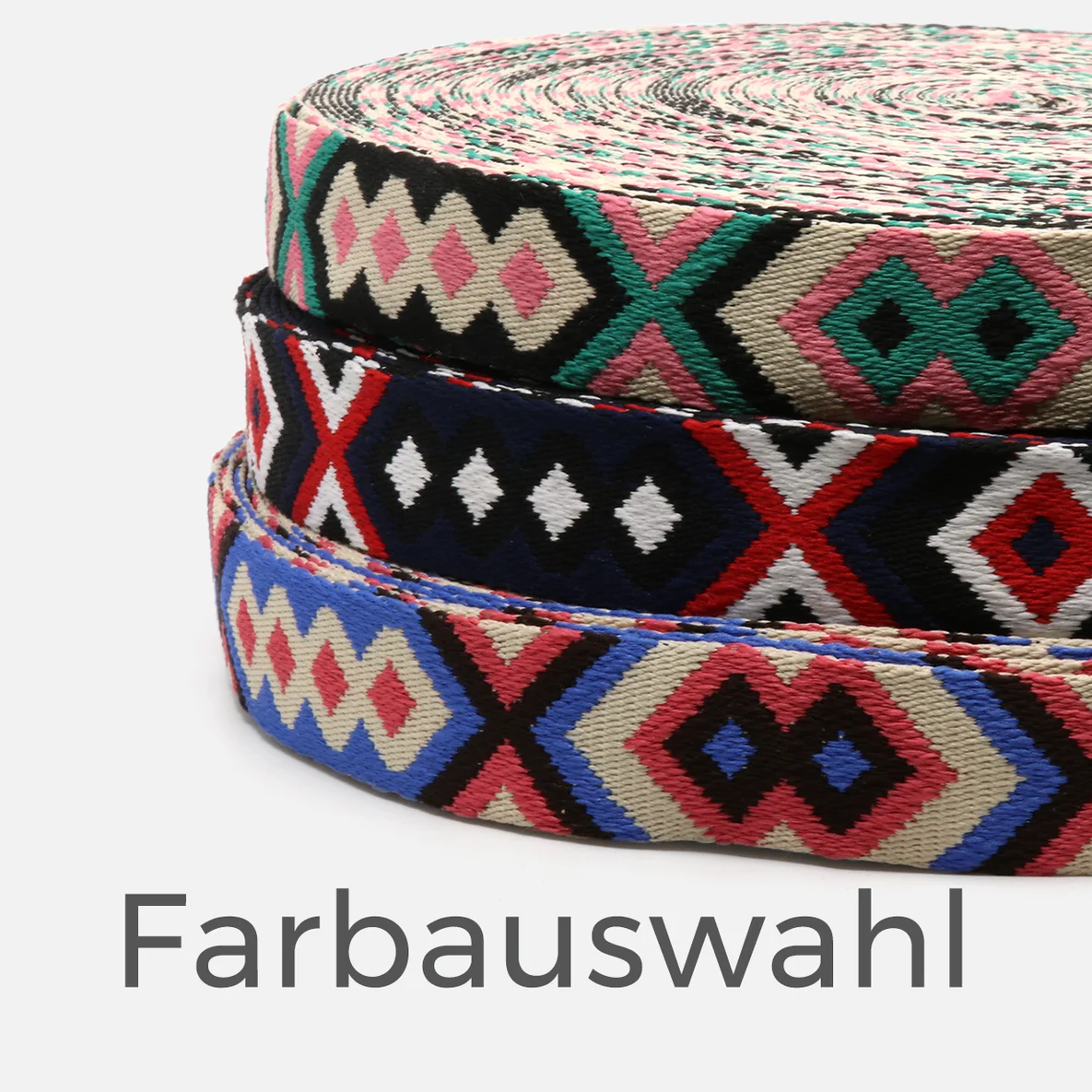 Gurtband 38 mm Breite, Boho, Meterware