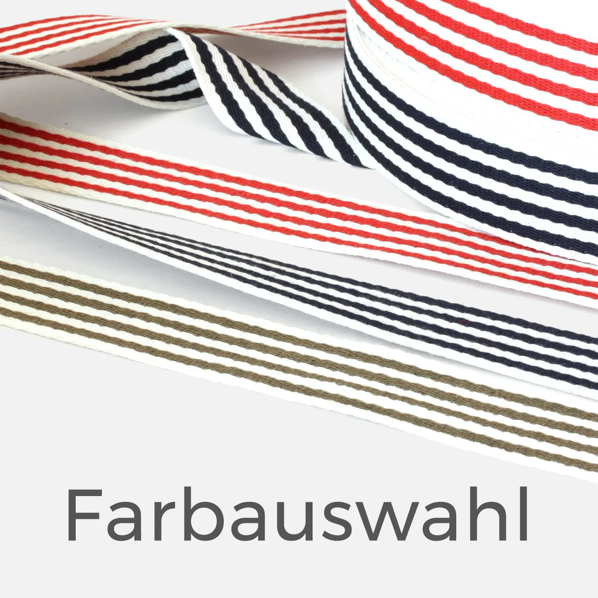 Gurtband 40mm gestreift Meterware