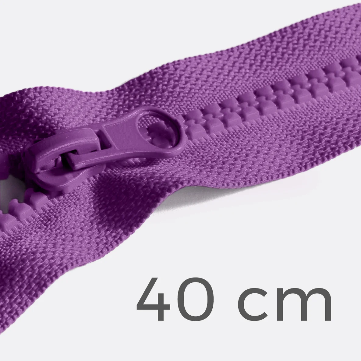 Reißverschluss teilbar 40cm Lila (Mittel) B41