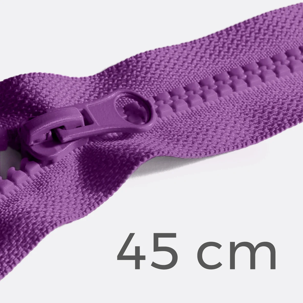 Reißverschluss teilbar 45cm Lila (Mittel) B41