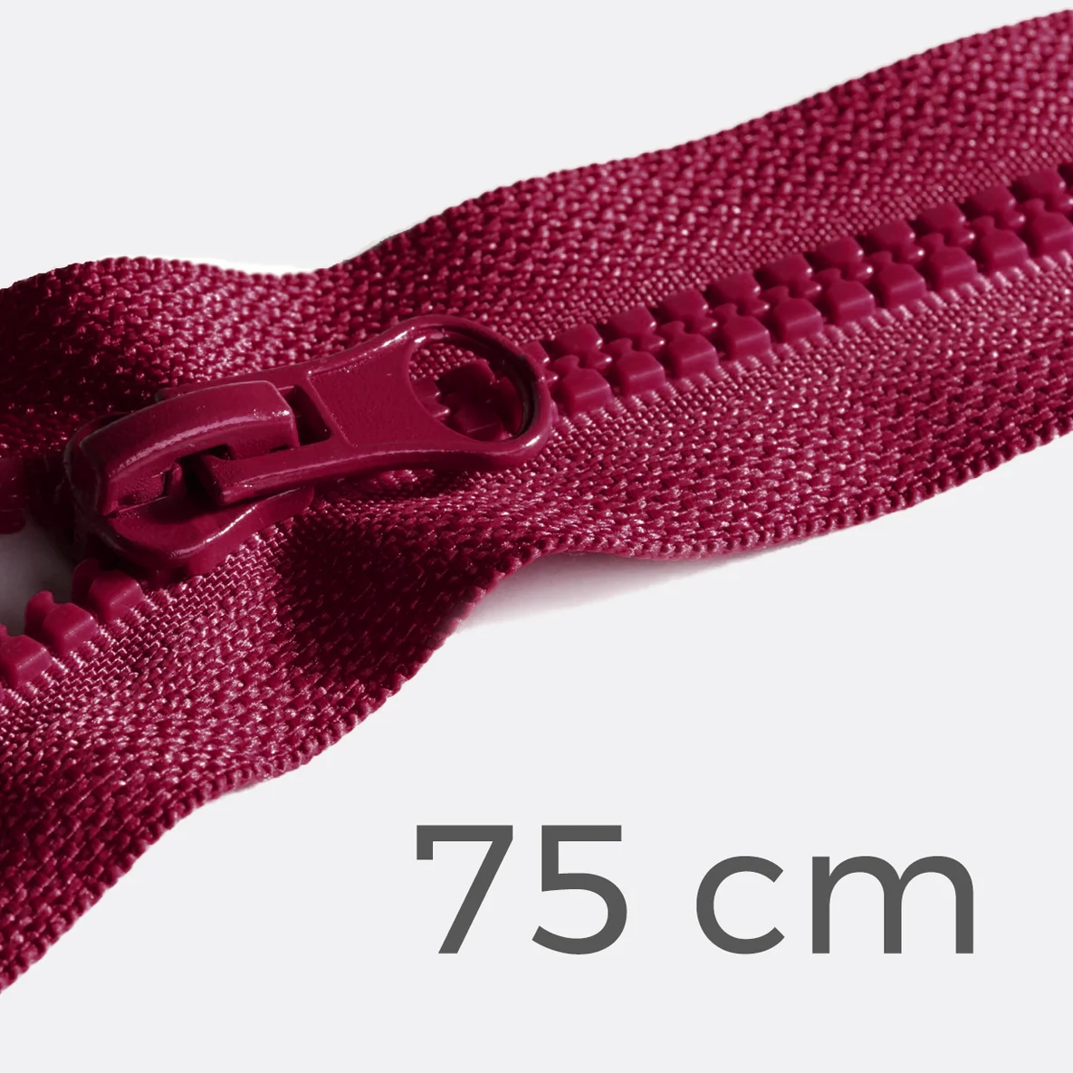 Reißverschluss teilbar 75cm Bordeaux D520