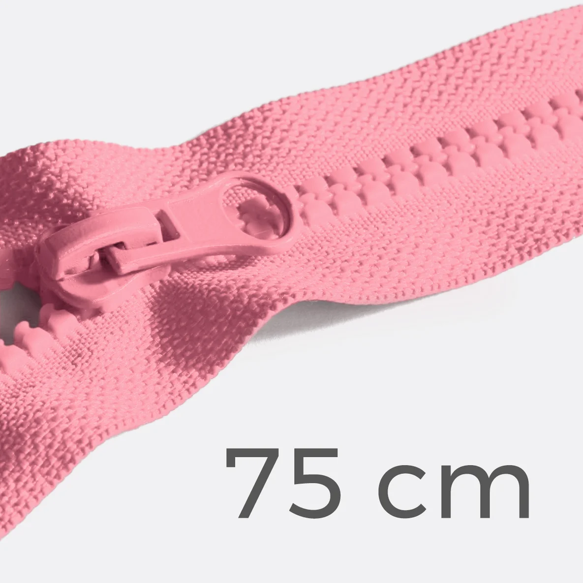 Reißverschluss teilbar 75cm Rosa D322
