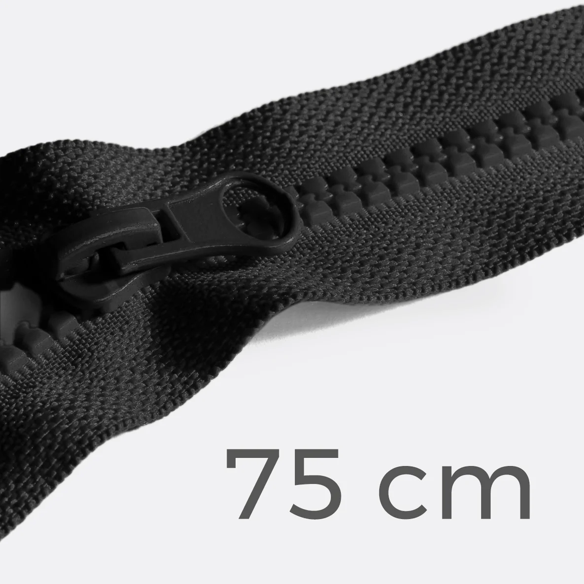 Reißverschluss teilbar 75cm Schwarz B5