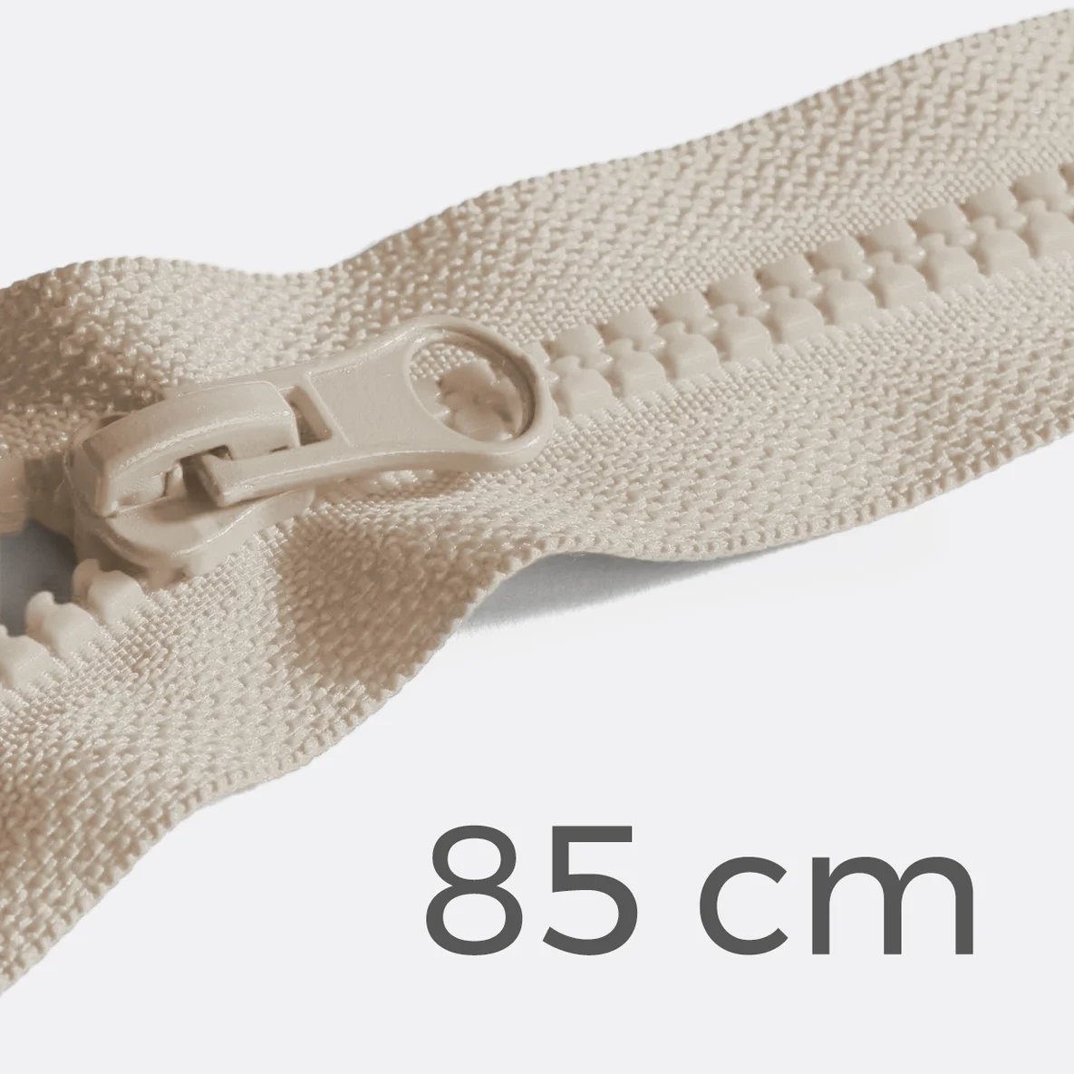 Reißverschluss teilbar 85cm Beige D371