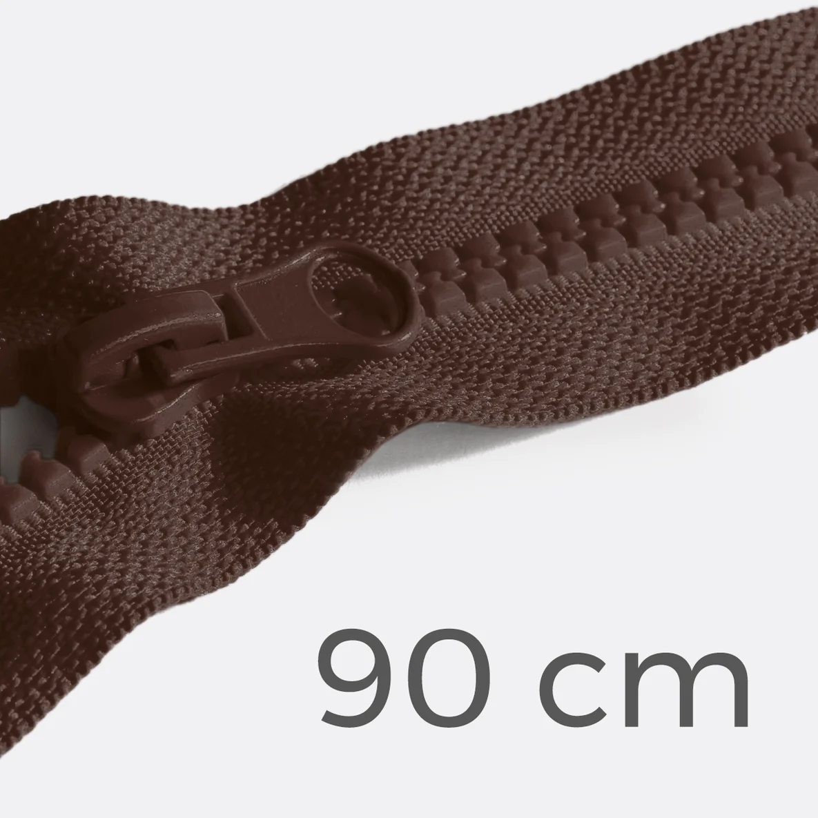 Reißverschluss teilbar 90cm Schokoladenbraun D161